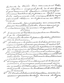 Firma del Plan de Guadalupe foja 2