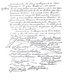 Firma del Plan de Guadalupe foja 3