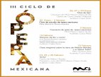 3er Ciclo de Ópera Mexicana del MOS