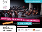 Anuncia Secum gran concierto de la OSIDEM en el Festival Michoacán de Origen