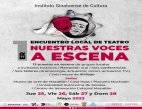 Anuncian el 1er Encuentro Local de Teatro “Nuestras voces a escena”