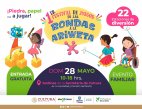 Ofrecerá Festival de Juegos “De las rondas a la ariweta” más de 40 actividades gratuitas