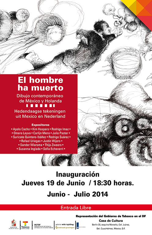 Exposición de dibujos <em>El hombre ha muerto</em>