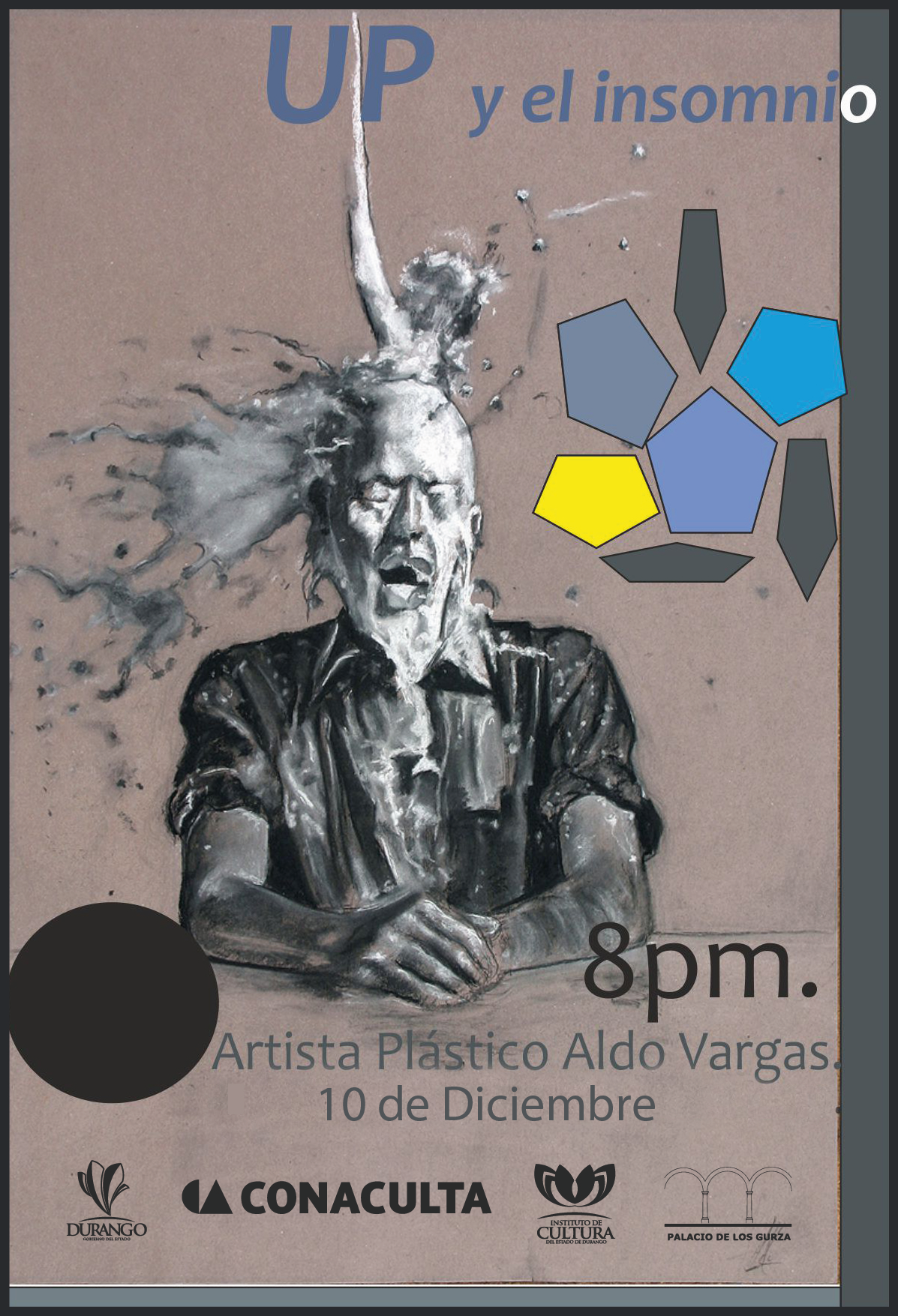 Exposición pictórica <em> Up y el Insomnio</em> de Aldo Vargas