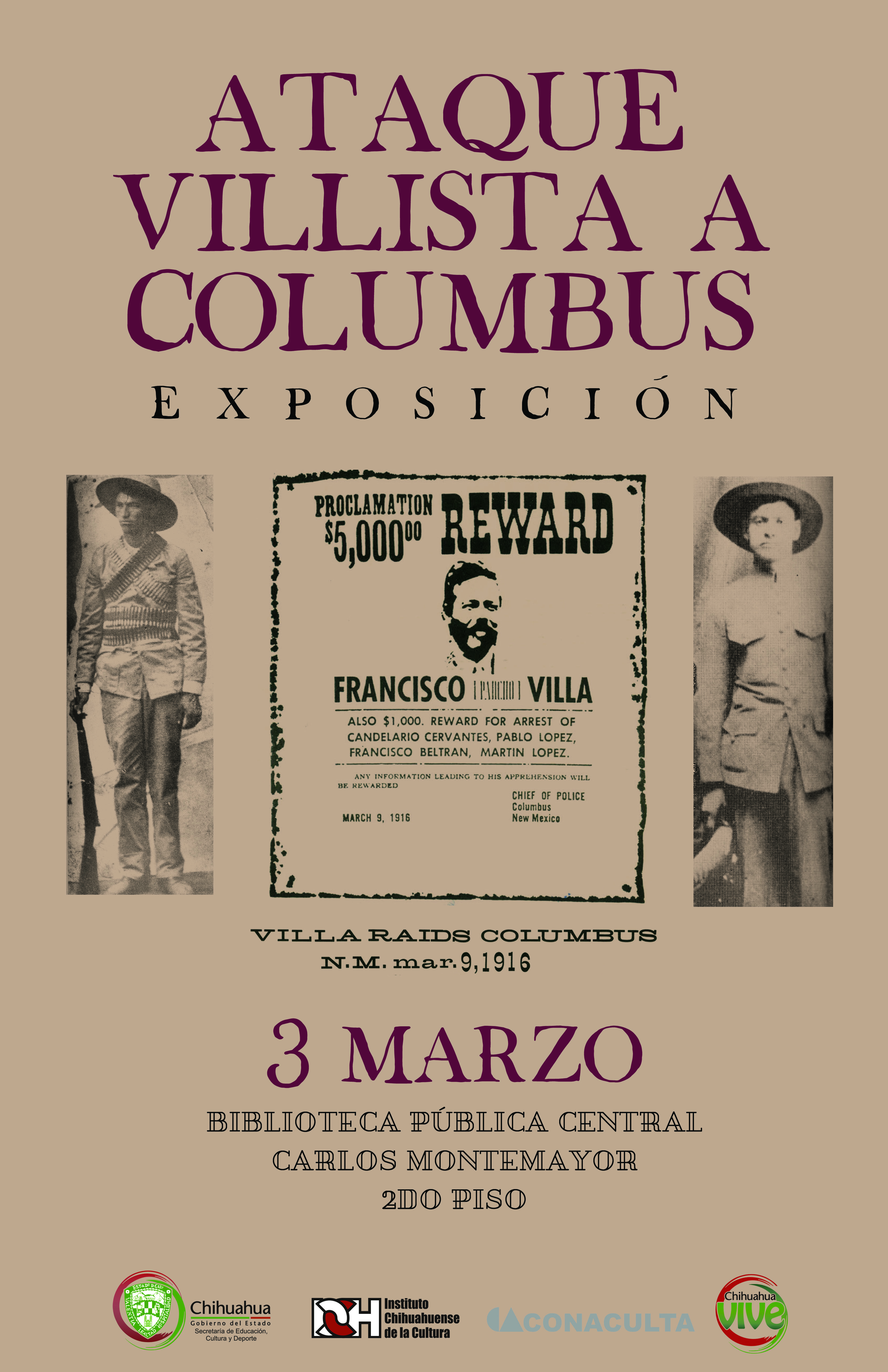 Exposición <em>Ataque Villista a Colombus</em>