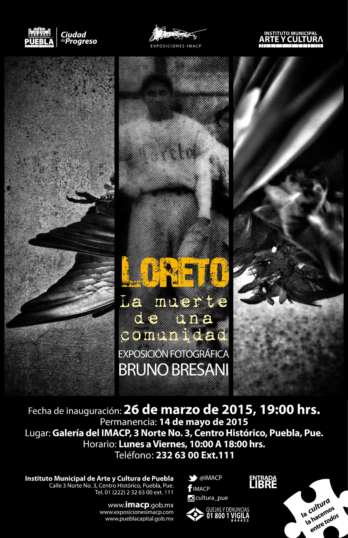 Exposición <em>Loreto: La muerte de una comunidad</em>
