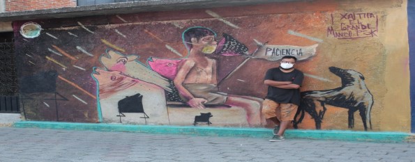 El grafiti, forma de arte capaz de vincularse con la comunidad donde se crea afirma el artista David Omar Saucedo