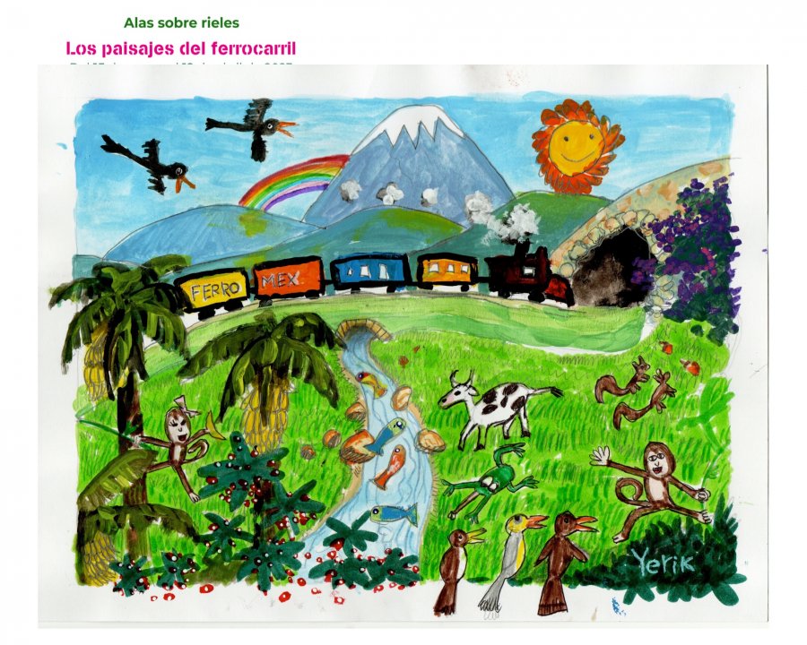 Prensa: Niñas y niños muestran a través de la pintura sus paisajes del ferrocarril