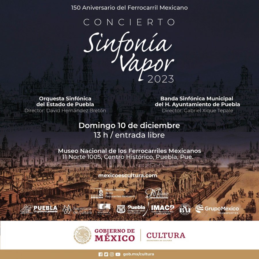 Prensa: Sinfonía Vapor, un encuentro con la música sinfónica, mexicana y ferrocarrilera